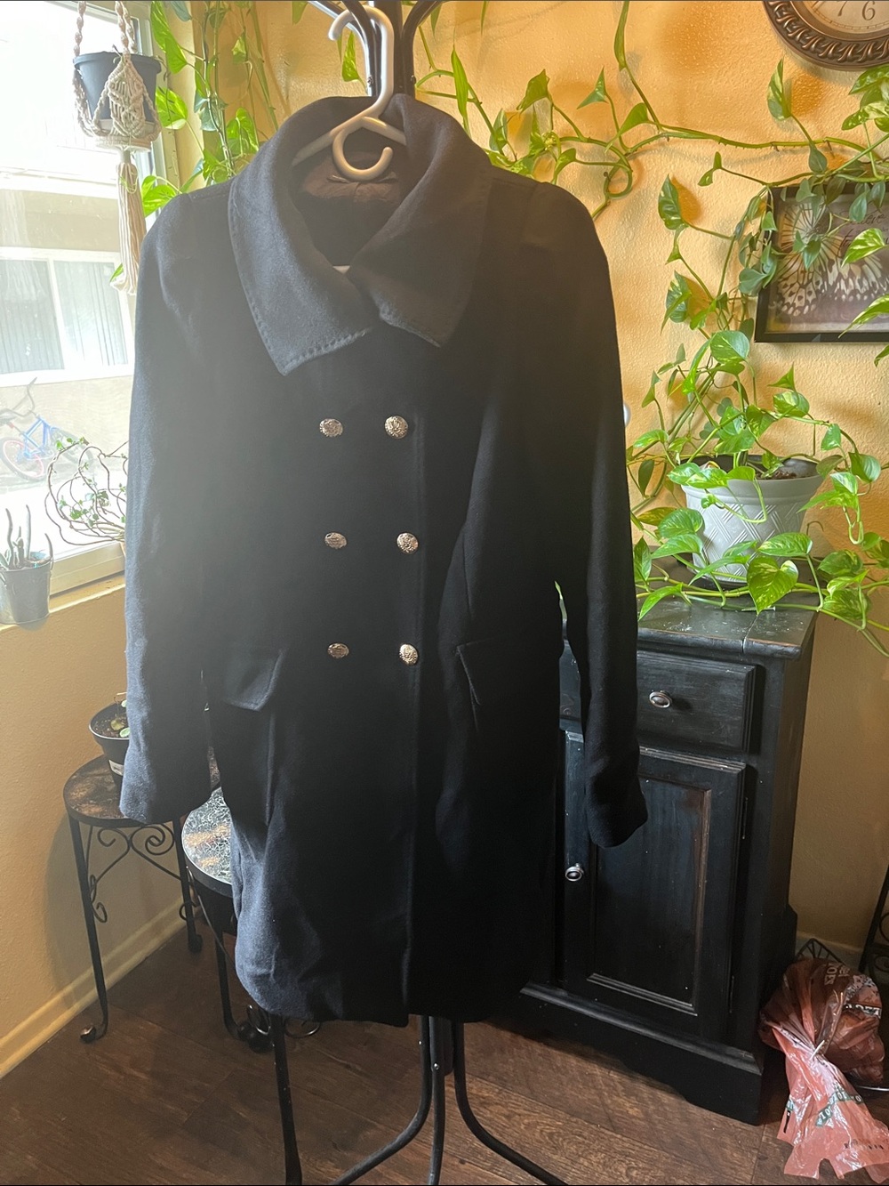 Zara Woman Black Coat with Lined Interior